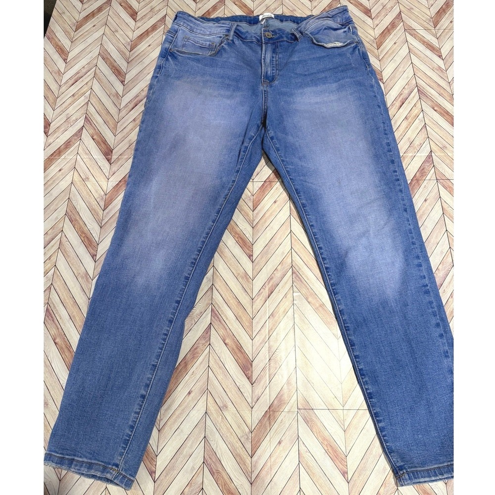Special A Women's Skinny Jeans 1X Blue Stretch Denim Mid Rise Plus Jegging XXL